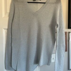 360 Cashmere Women's Sweater in Light Gray/Blue